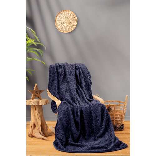 emboss - Dark Blue Dark Blue Double Blanket Slike