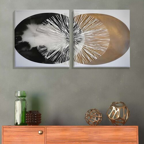 WALLXPERT ASR_CNV2-7 50x50 Višenamensko Dekorativno Platno (2 Komada) Cene