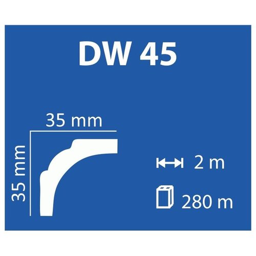 DEKORWALL Stiropor ukrasna lajsna DW-45 Slike