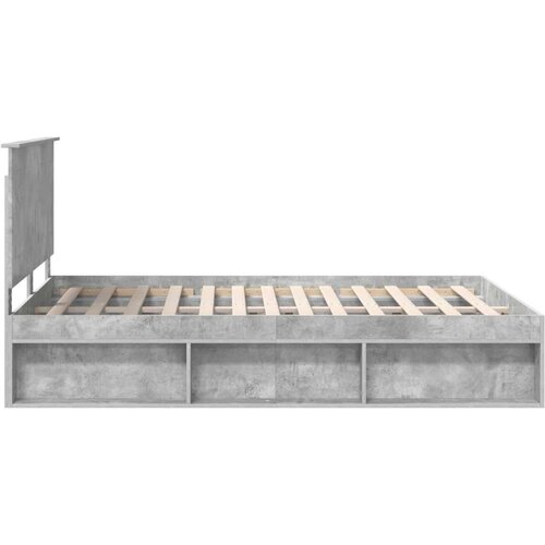  Okvir za krevet Beton 160 x 200 cm Čvrsto borovo drvo Slike