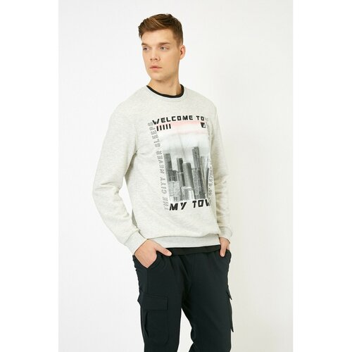 Koton Male Grey Basque Sweatshirt Slike