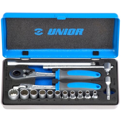 Unior Ključevi nasadni, prihvat 1/4", u metalnoj kutiji 4 - 13/16 617118 Cene