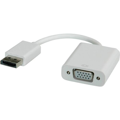 Roline DisplayPort / VGA adapterski kabel DisplayPort vtič\, VGA 15-polna vtičnica 0.15 m bela 12.03.3146 DisplayPort kabel, (20415326) Cene