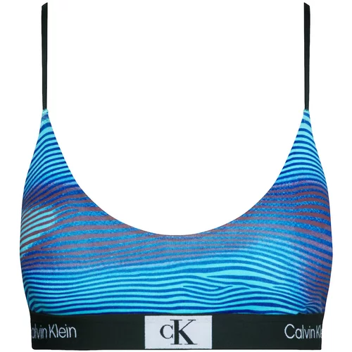 Calvin Klein Underwear Nedrček voda / temno modra / rjasto rjava / črna