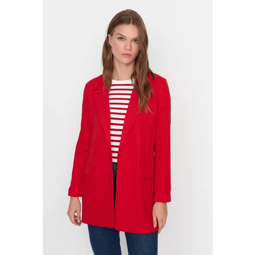 Trendyol Red Single Button Woven Jacket
