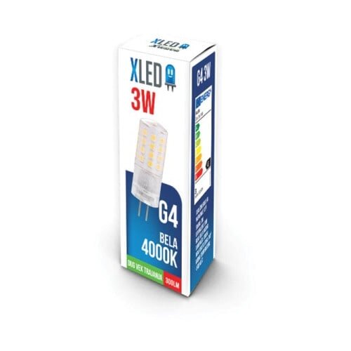 Xled G4 3W NB LED Sijalica 4000K,300Lm,DC12V,Bela Slike