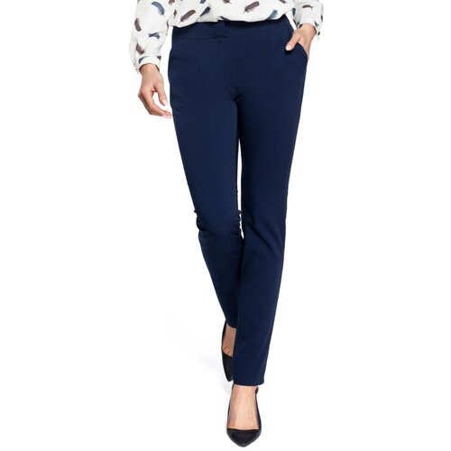 Made Of Emotion Woman's Pants M303 Navy Blue Cene