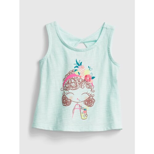 GAP Children's Tank Top Bea Graphic Twist Tank - Girls Cene