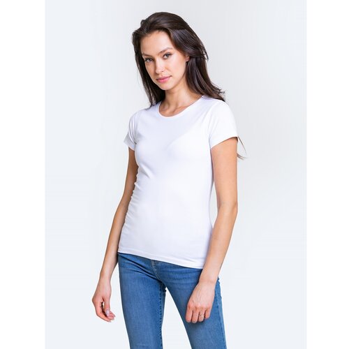 Big Star Woman's T-shirt_ss T-shirt 152055 Cream Knitted-101 Cijene