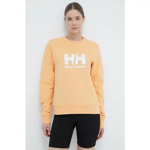 Helly Hansen Bombažen pulover ženski, rumena barva, 34462