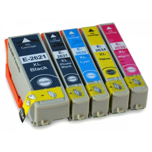 Epson 26XL , T2621 do T2634 , komplet 5 kompatibilnih kartuš