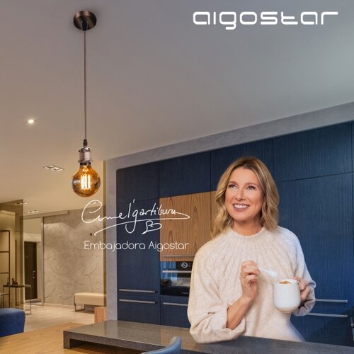 Aigostar Napajajući kabel 1xE27/60W/230V bakrene boje Slike