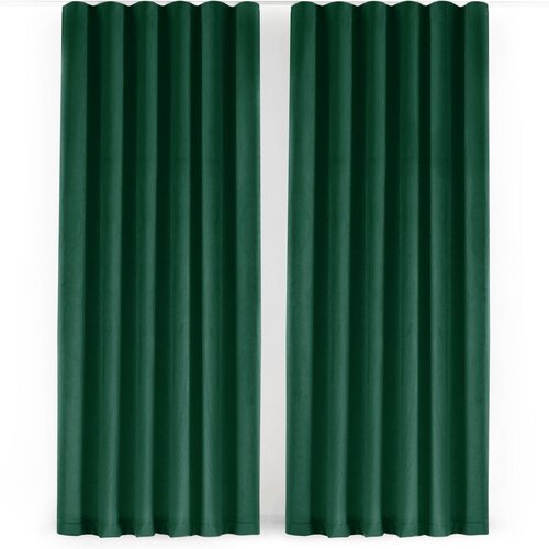 Filumi Zelena žametna zavesa za delno zatemnitev 265x300 cm Velto &amp;ndash; Slike