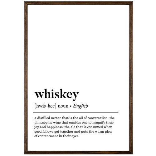 Wallity Plakat 50x70 cm Whiskey - Slike