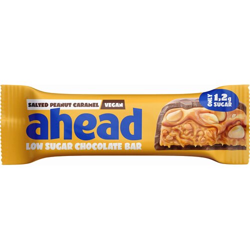  Low Sugar Chocolate Bar - vegan - Salted Peanut Caramel Slike