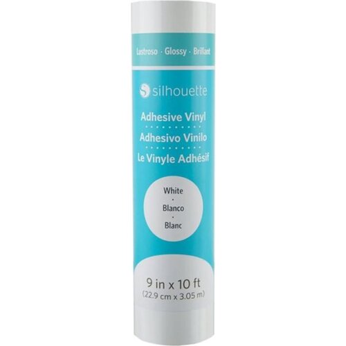 Silhouette Glossy Permanent Vinyl - 22,9 cm x 3 m - White Slike