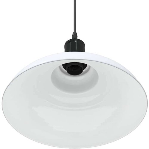vidaXL Visilica podesiva po visini E27 sjajno bijela Ø 31 cm metal Cijene