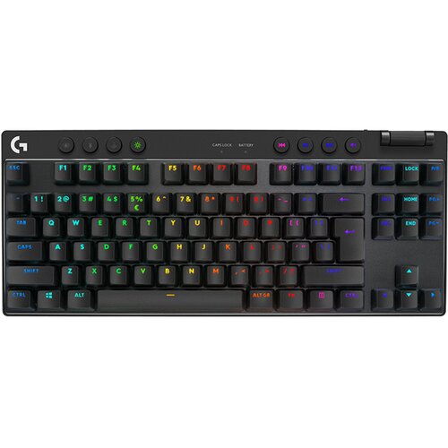 Logitech G PRO X TKL Tactile črna brezžična igralna tipkovnica s slovenskimi tipkami Slike