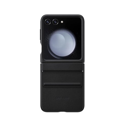 Samsung original eco - lether cover usnjen ovitek EF-VF731PBE za galaxy z flip 5 - zaščita zadnjega dela - črn Cene