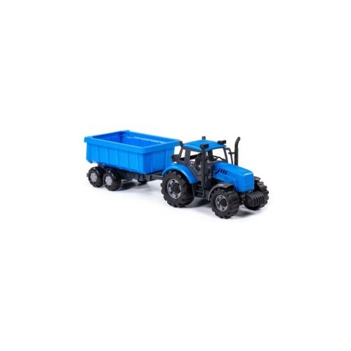Polesie Traktor na frikciju sa prikolicom za decu Progress Plavi ( SW12125 ) Slike