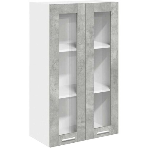  Viseći ormarić s policom Riga Betonski sivi 60 x 31 x 100 cm Slike