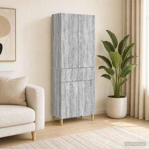  Set ormara 2 kom. Siva Sonoma Konstruirano drvo 66 x 34,5 x 90 cm Slike