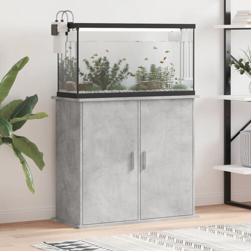 vidaXL Stojalo za akvarij betonsko sivo 81x36x73 cm inženirski les Cene