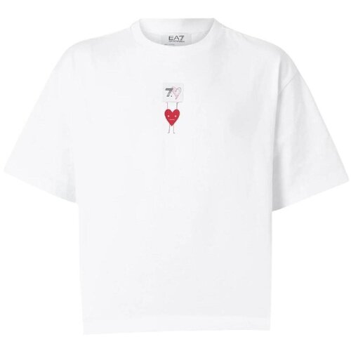 Emporio Armani Majice s kratkimi rokavi 7X000038-F0076 Bela Cene