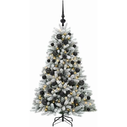  Umjetno božićno drvce s kuglicama 120 cm 150 LED lampica Slike