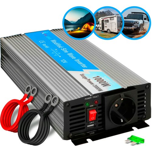 Shumee extralink OPIM-1000W | pretvornik napetosti | 12V avto, 1000W modificiran sinusni val, (21327618) Cene