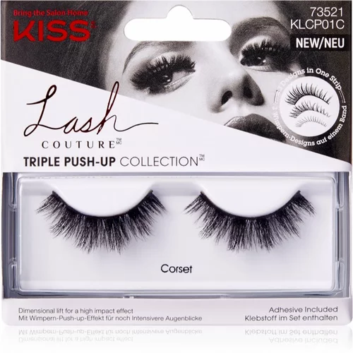 Kiss Lash Couture Triple Push-Up umjetne trepavice Corset 2 kom