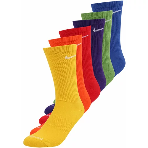 Nike Sportske čarape plava / žuta / zelena / tamno ljubičasta / narančasta / svijetlo crvena