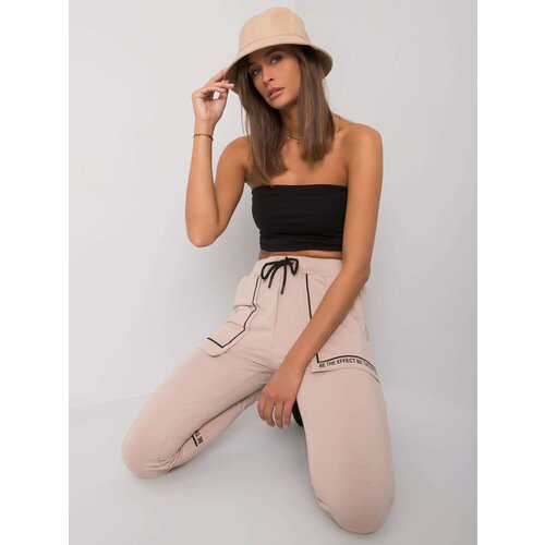 RELEVANCE Sweatpants-RV-DR-7035.70-beige Slike