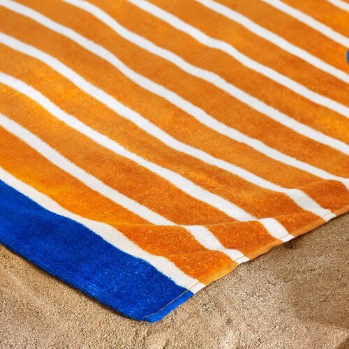 Catherine Lansfield Oranžna bombažna brisača za na plažo 76x160 cm Hot Dog &amp;ndash; Slike