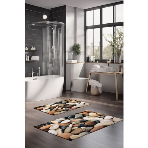  CT-5183 multicolor bathmat set (2 pieces) Cene