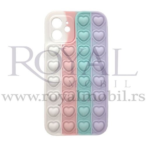  silikonska futrola bubble heart za iphone 12 (6.1) No9 Slike