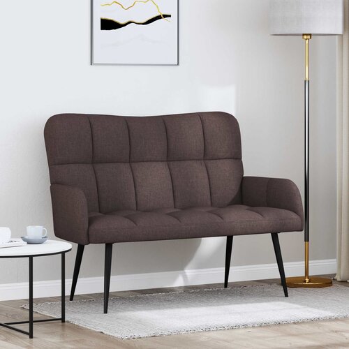 SOFA za dvije osobe Tamno smeđa 115 x 61 x 87 cm Tkanina Cene