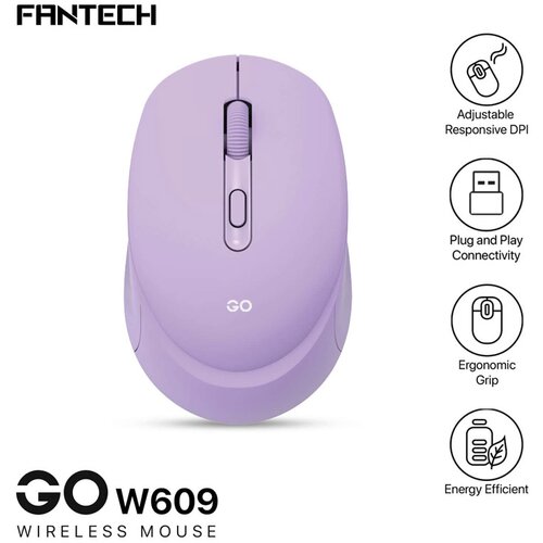 Fantech Miš Wireless Gaming W609 GO ljubicasti Cene