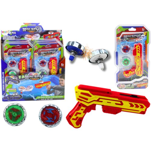 Pi&amp;scaron;tolj za igru + 2 metalna diska za lansiranje - crveni Slike