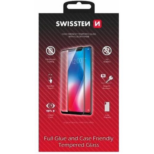 Swissten za&amp;scaron;čitno kaljeno steklo za Samsung Galaxy S23 5G, črno, Case Friendly Glass Slike