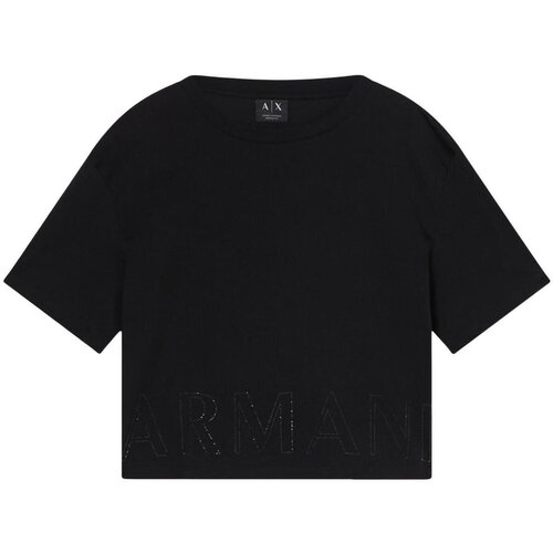 EAX Majice s kratkimi rokavi XW001709 AF17172 Črna Cene