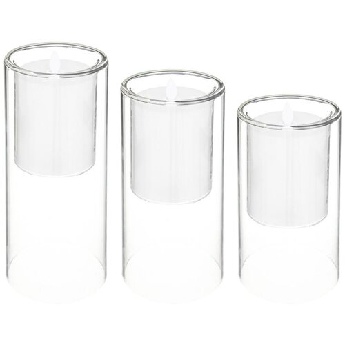 Atmosphera LED SVIJEĆA SET 3/1 STAKLO Slike
