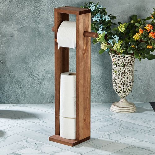 Hanah home Držač za toalet papir , 61 x 14 cm, x 8 cm, Braon Cene