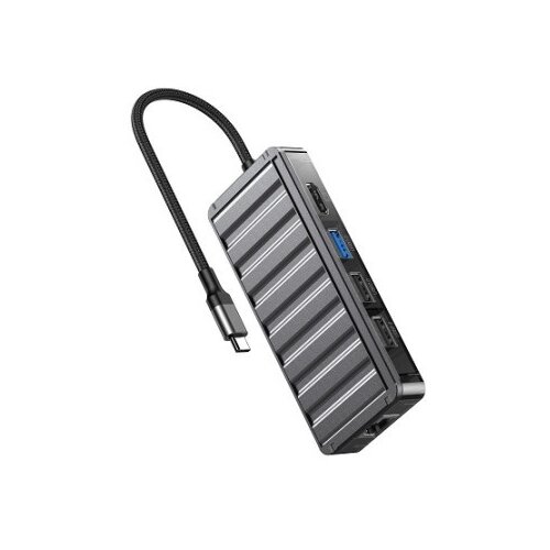 XO HUB016 USB Type-C Multi-hub 7in1 Docking Station Slike