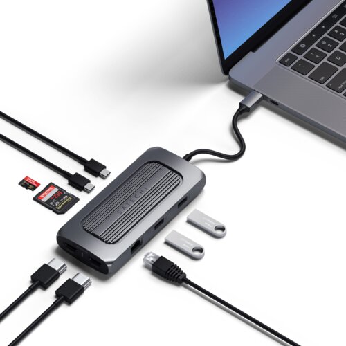 Satechi Aluminium USB-C Multiport MX Adapter, (20673532) Cene