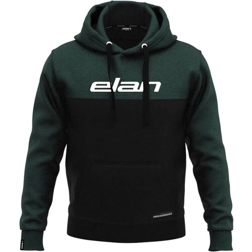 Elan Mo&amp;scaron;ki pulover HOODIE GREEN LOGO Zelena Slike