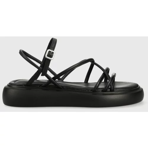 Vagabond Shoemakers Usnjeni sandali Blenda ženski, črna barva, 5519.801.20