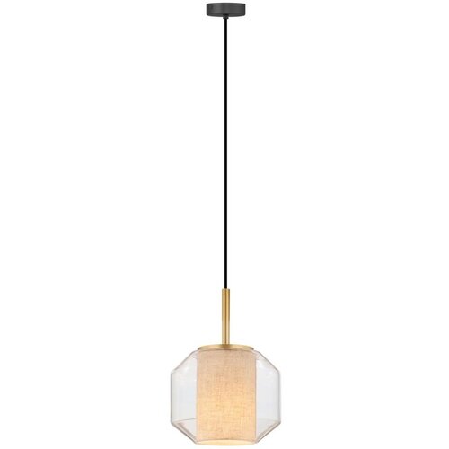Zuma line 003064-034742-Luster na sajli SOLIX 1xE27/25W/230V prečnik 22 cm zlatna/crna Slike