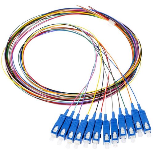 Lanplus 12-colour code Pigtails SC/UPC G.657.A1, (12pcs) 1.5m Cene