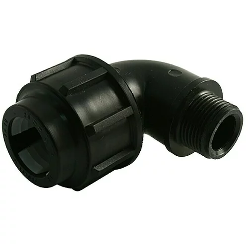  Kotni adapter iz HDPE (premer: 32 mm, zunanji navoj: 1"-palčni, polietilen)